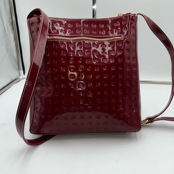 Arcadia Made In Italy Red Patent Leather Crossbody Bag - Picture 5 of 13